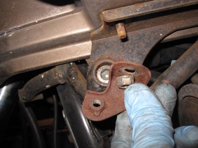 This bracket is on each side of the fairing to hold the lower front fairing attachment bolt.
Keywords: 1984;goldwing;gl1200