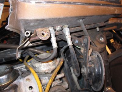Lower right side of fairing, showing air system connections.
Keywords: 1984;goldwing;gl1200