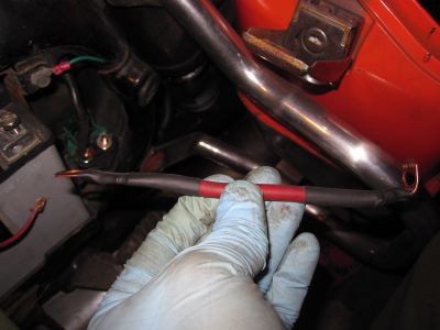 New battery to solenoid cable built.
Keywords: goldwing;1987;gl1200