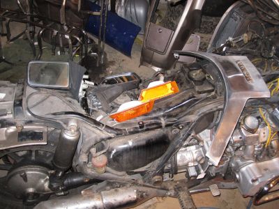 From left:  Left mirror, right mirror, turn signals, front fairing chrome trim.
Keywords: 1984;goldwing;gl1200