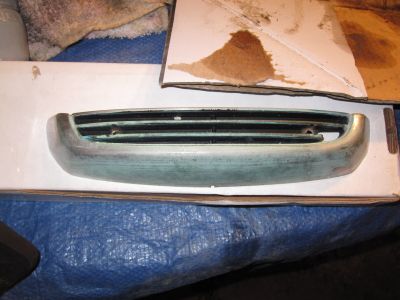 Lower headlight trim.  Lots of corrosion on this; it will need some serious cleaning up.
Keywords: 1984;goldwing;gl1200