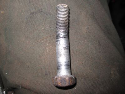Left forward peg bolt.  Pretty bent.
Keywords: gl1200;goldwing;1984