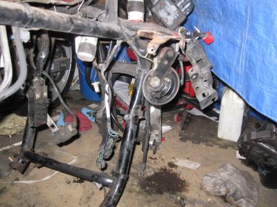 Frame, mostly stripped
Keywords: goldwing;gl1200;1984