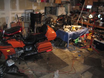 I can get the bike in and out now!
Keywords: goldwing;gl1200;1987;1984;garage